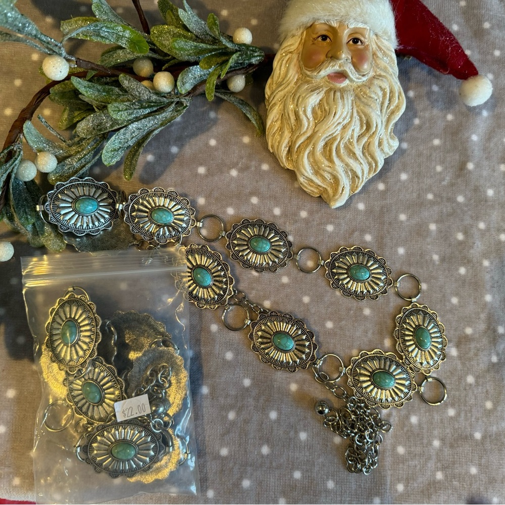 Turquoise western belt
